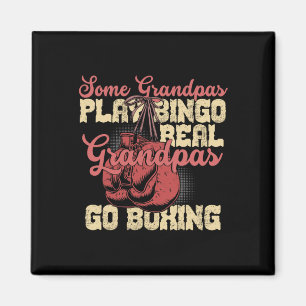 Real Grandpas Go Boxing Funny Grandpa Gifts Magnet