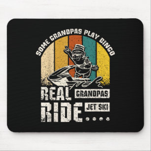Real Grandpas Ride Jet Ski Mouse Pad