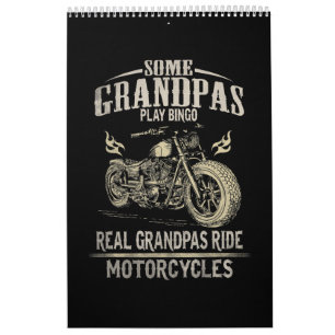 Real Grandpas Ride Motorcycle Gift For Grandpas.pn Calendar