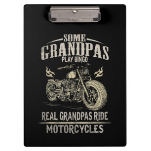 Real Grandpas Ride Motorcycle Gift For Grandpas.pn Clipboard