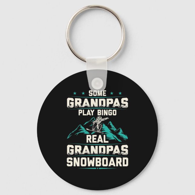 Real Grandpas Snowboard Key Ring (Front)
