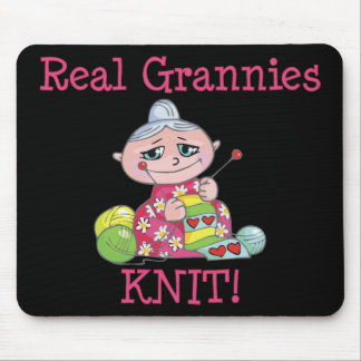 Real Grannies KNIT! Mouse Pad