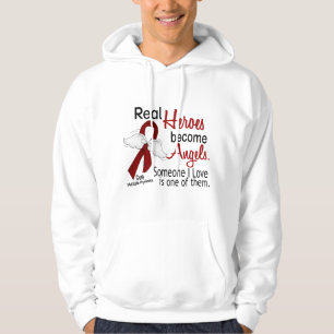 Real Heroes Become Angels Multiple Myeloma Hoodie