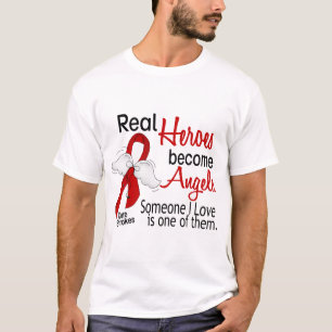 Real Heroes Become Angels Stroke T-Shirt