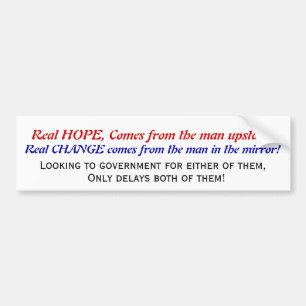 Real Hope, Real Change Bumper Sticker