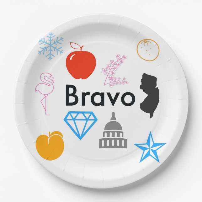 Real Housewives All-Stars Paper Plates (Front)