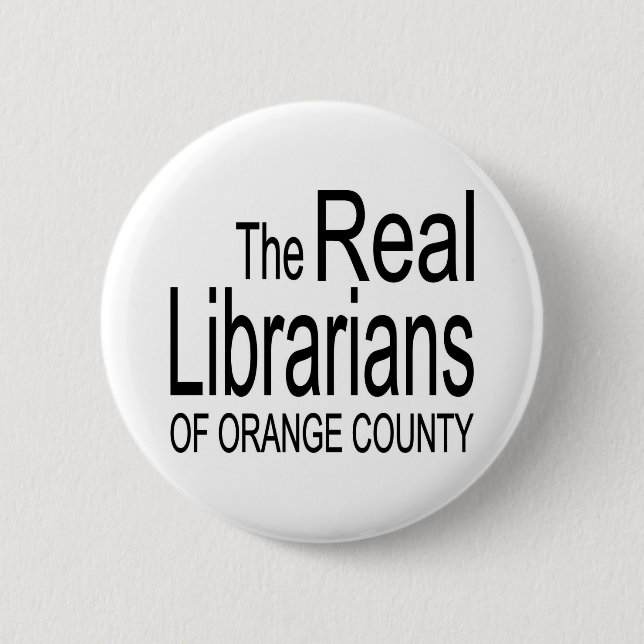Real Librarians 6 Cm Round Badge (Front)
