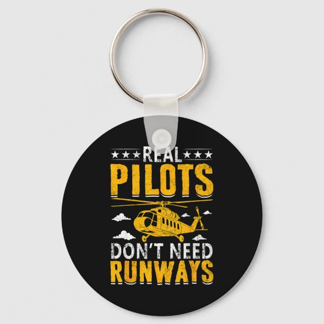 Real Lots Don't Need Runways  Key Ring (Front)