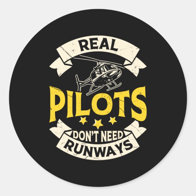 Real Lots Dont Need Runways Long Sleeve  Classic Round Sticker (Front)