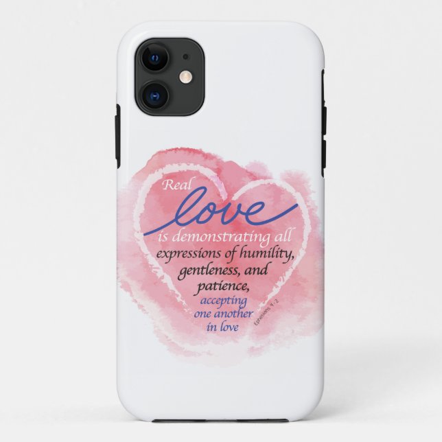 Real Love demonstrated Plaque Case-Mate iPhone Case (Back)