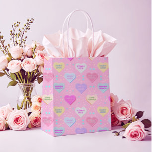 Real Love Pink with Candy Hearts and truths Medium Gift Bag