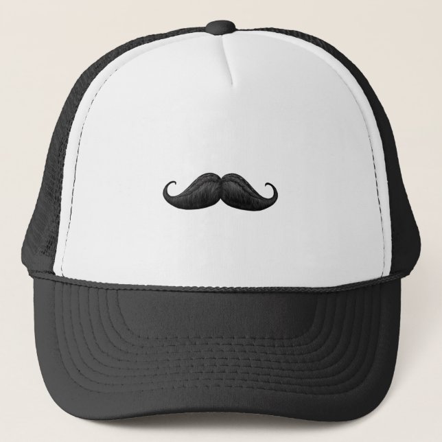 Real Macho Waxed and Braided Moustache Hat (Front)