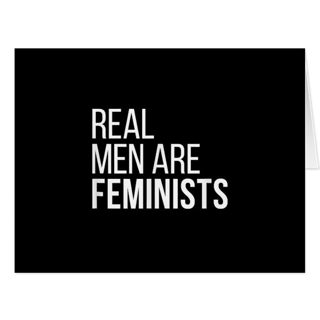 Real Men Are Feminists Cool Feminism quotes gifts (Front Horizontal)
