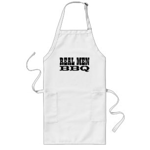 Real Men BBQ   Long barbecue aprons for men