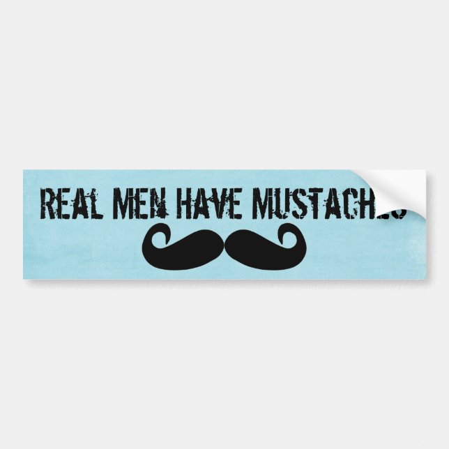 Real Men Bumper Sticker (Front)