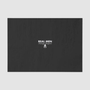 real men change diapers tissue paper
