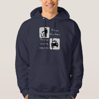 Real Men Change Diapers (White) Hoodie