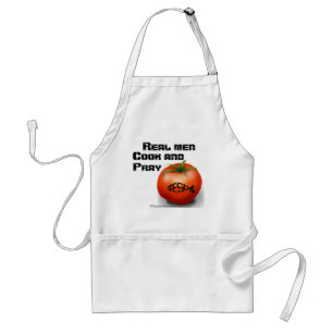 Real men cook and eat Customise it Standard Apron