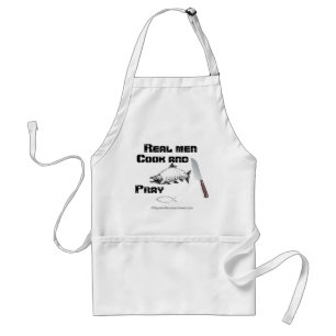 Real Men Cook and Pray Christian Standard Apron