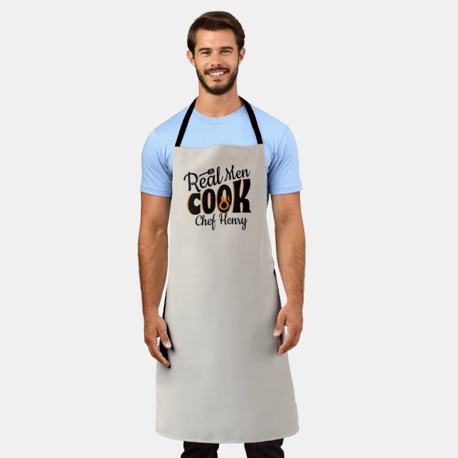 Real Men Cook  Apron (Worn)