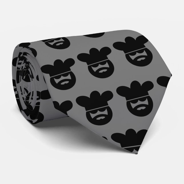 Real men cook cool chef Father's Day gift Tie (Rolled)