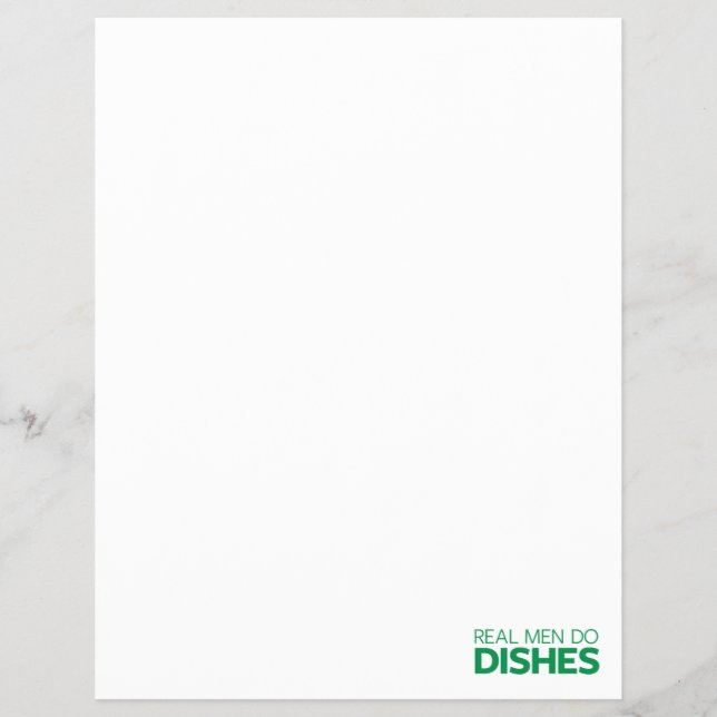 Real Men Do Dishes Flyer (Front)