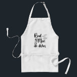 Real Men Do Dishes // Funny Quote Standard Apron<br><div class="desc">This funny “Real Men Do Dishes” apron would be the perfect gift for your food-loving other half!</div>