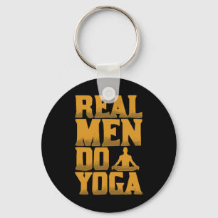 Real Men Do Yoga Funny Gift For Men Who Love Yoga  Key Ring