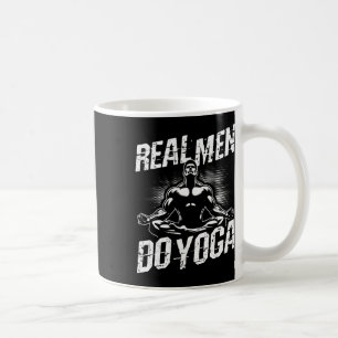 Real Men Do Yoga Funny Yoga Pose Coffee Mug
