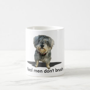 Real men don't brush mug