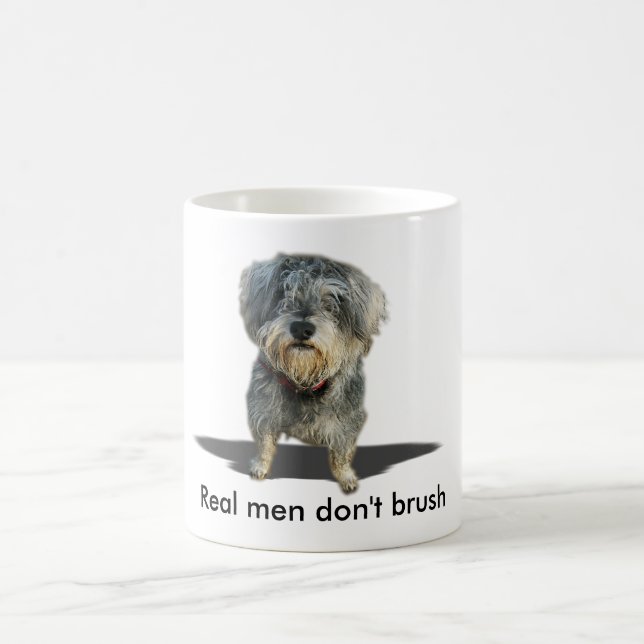 Real men don't brush mug (Center)