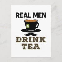 Real Men Drink Tea Cool Tea Drinker Lover
