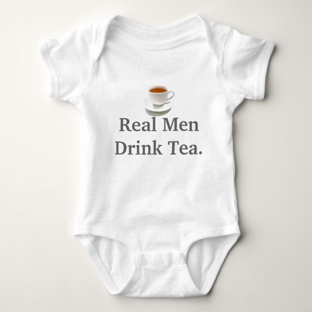 Real Men Drink Tea Shirt (Front)