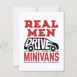 Real Men Drive Minivans Postcard
