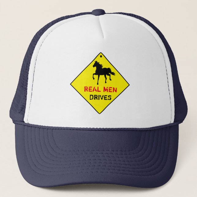 Real Men DRIVES - Trucker Hat (Front)