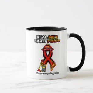 REAL MEN FIGHT FIRES MUG