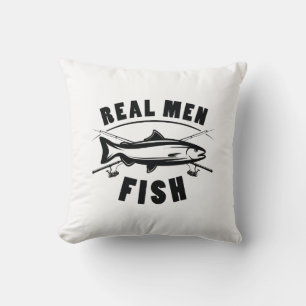 Real Men Fish Cushion