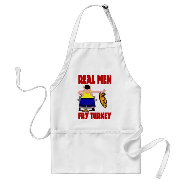 Real Men Fry Turkey Standard Apron (Front)