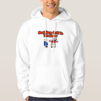 Real men grill in the snow hoodie