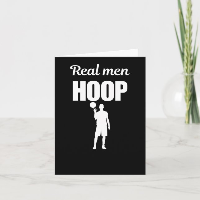 Real Men Hoop  Card (Front)
