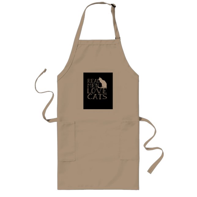 Real Men Love Cats Apron (Front)