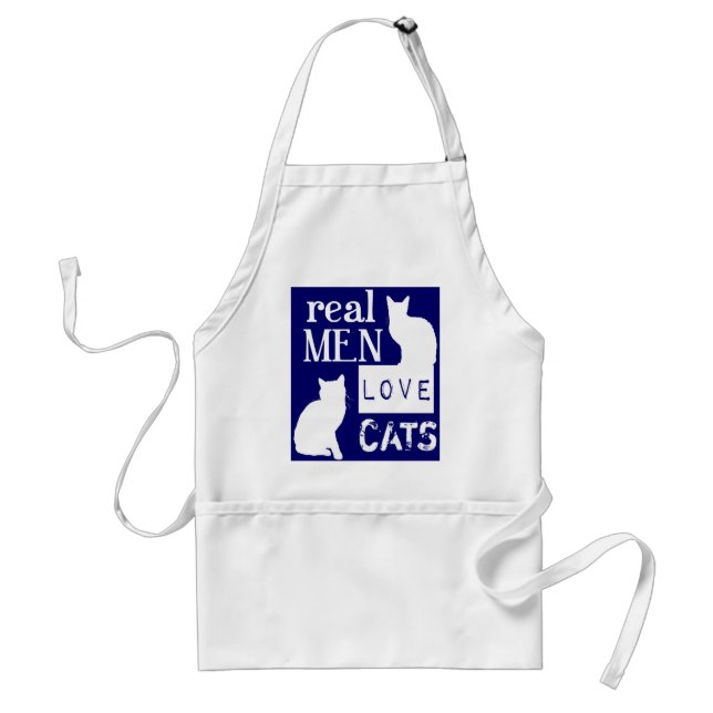Real Men Love Cats (available in all colours) Standard Apron (Front)