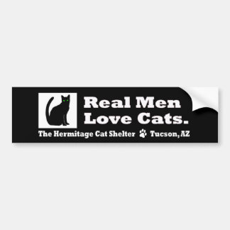 Real Men Love Cats- Bumper Sticker