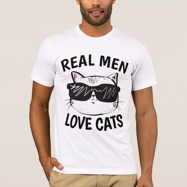REAL MEN LOVE CATS Cat T-shirts (Front)