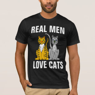 REAL MEN LOVE CATS CAT T-SHIRTS