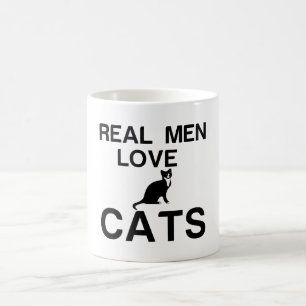 REAL MEN LOVE CATS COFFEE MUG