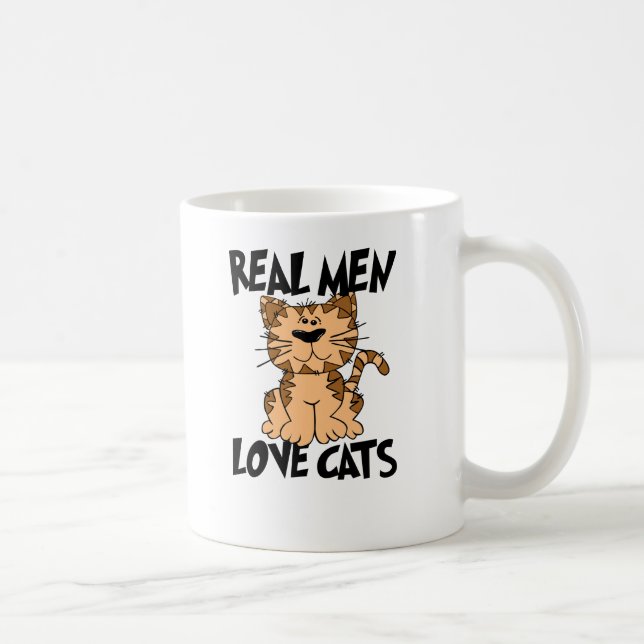 Real Men Love Cats Coffee Mug (Right)