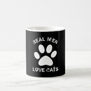 Real Men Love Cats Custom Text Personalised Coffee Mug