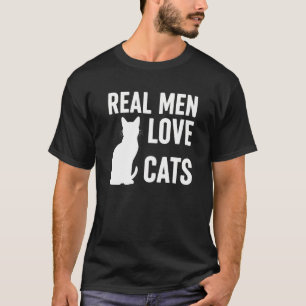 REAL MEN LOVE CATS,cute black cat mens tshirts