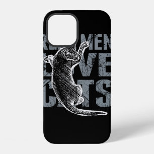 Real Men Love Cats in Grunge Style Black iPhone Case